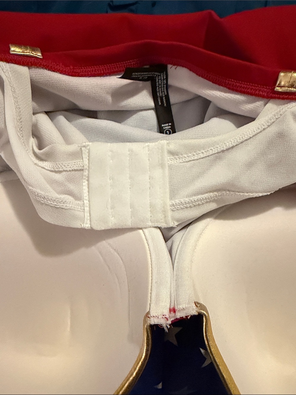 torrid Red, Gold & Blue Star Skirted Swimdress - Picture 6 of 13